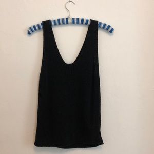 Madewell black knit tank